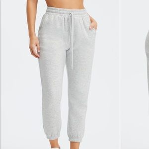 NWT- Fabletics Eco Go-To Sweatpant - Light Grey Heather.  RESTOCK!